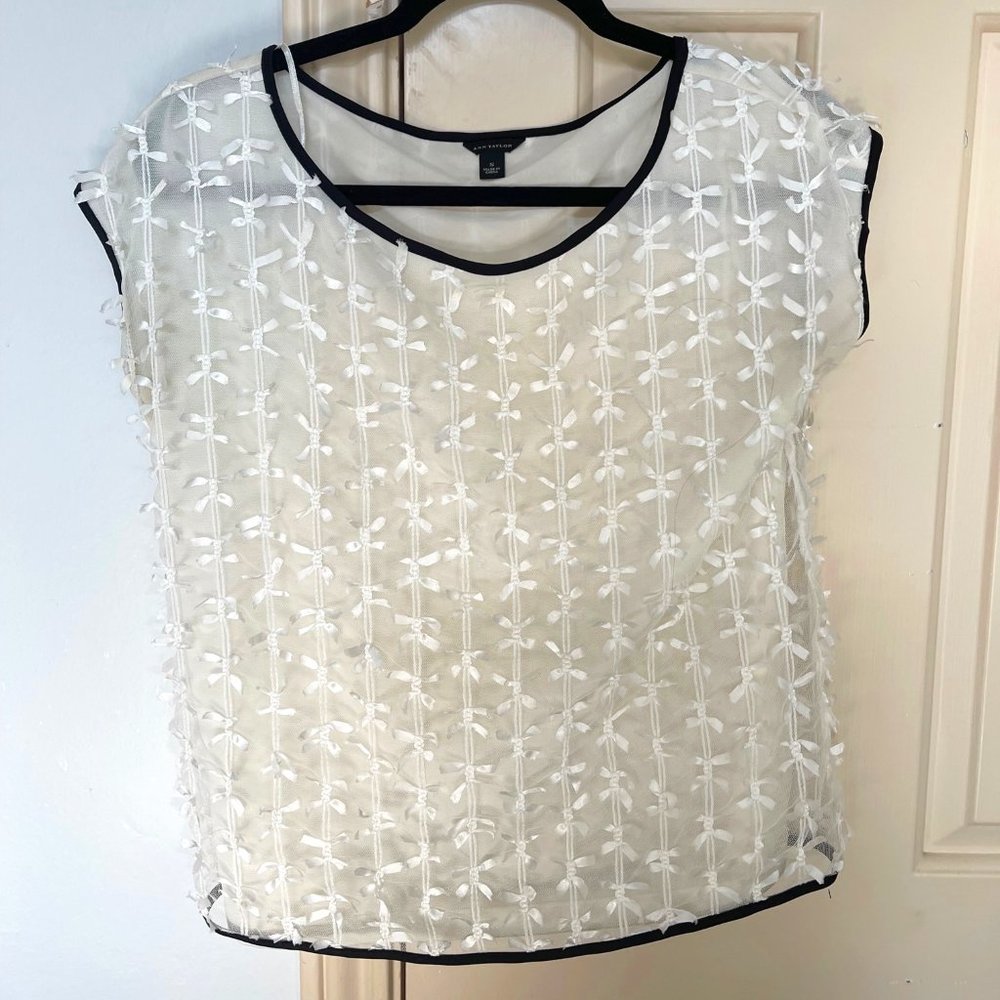 Beautiful Ann Taylor Textured Blouse